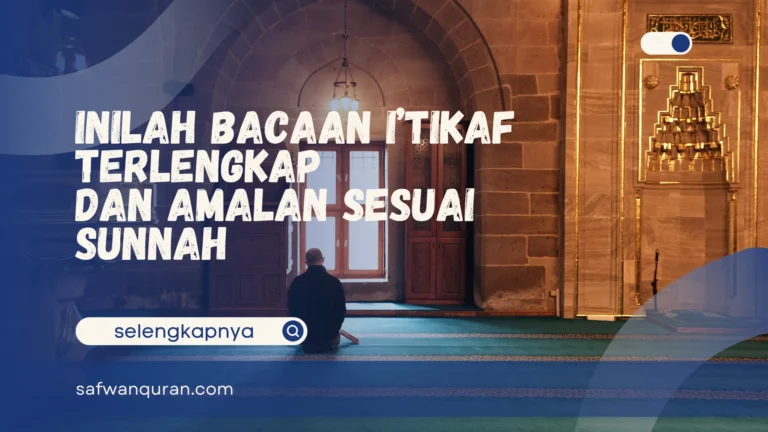 Bacaan I’tikaf