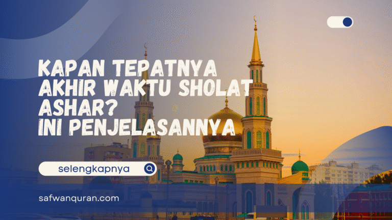 akhir waktu sholat Ashar