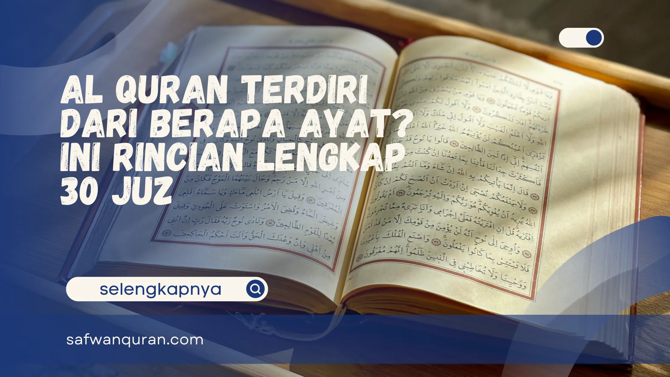 Al Quran Terdiri dari Berapa Ayat